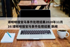 谭明明撞宝马事件处理结果2020年11月16:谭明明撞宝马事件处理结果 新闻