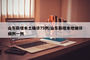 山东新增本土确诊75例/山东新增本地确诊病例一例
