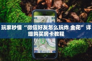 玩家秒懂“微信好友怎么玩炸 金花”详细购买房卡教程