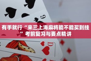 有手就行“来三上海麻将能不能买到挂”考前复习与要点精讲