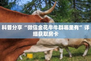 科普分享“斗牛房卡是从哪买”详细购买房卡教程
