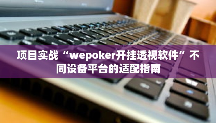 项目实战“wepoker开挂透视软件”不同设备平台的适配指南