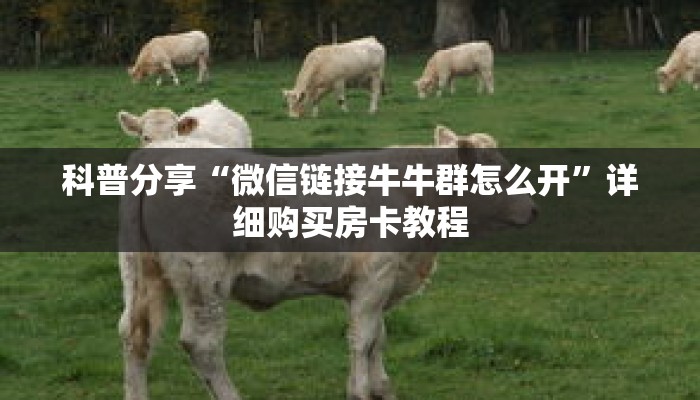 科普分享“微信链接牛牛群怎么开”详细购买房卡教程 科普分享“微信链接牛牛群怎么开”详细购买房卡教程