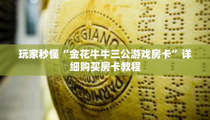 玩家秒懂“金花牛牛三公游戏房卡”详细购买房卡教程