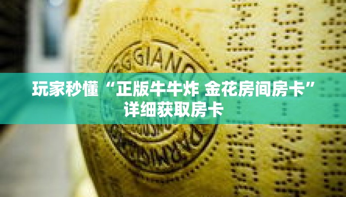 玩家秒懂“正版牛牛炸 金花房间房卡”详细获取房卡