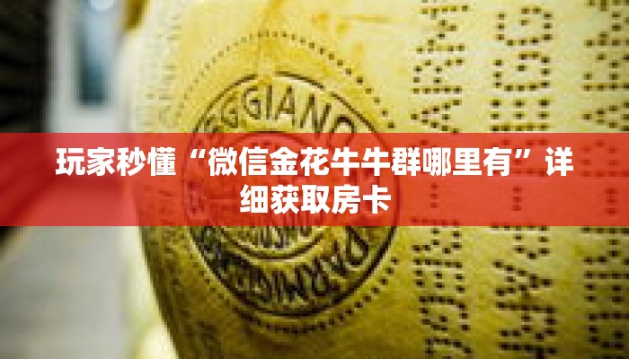 玩家秒懂“微信金花牛牛群哪里有”详细获取房卡