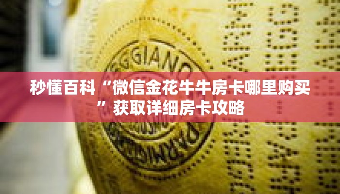 秒懂百科“微信金花牛牛房卡哪里购买”获取详细房卡攻略 秒懂百科“微信金花牛牛房卡哪里购买”获取详细房卡攻略