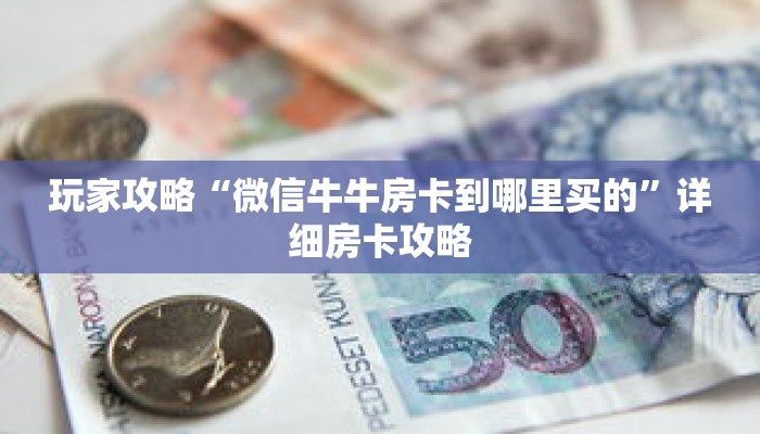 玩家攻略“微信牛牛房卡到哪里买的”详细房卡攻略